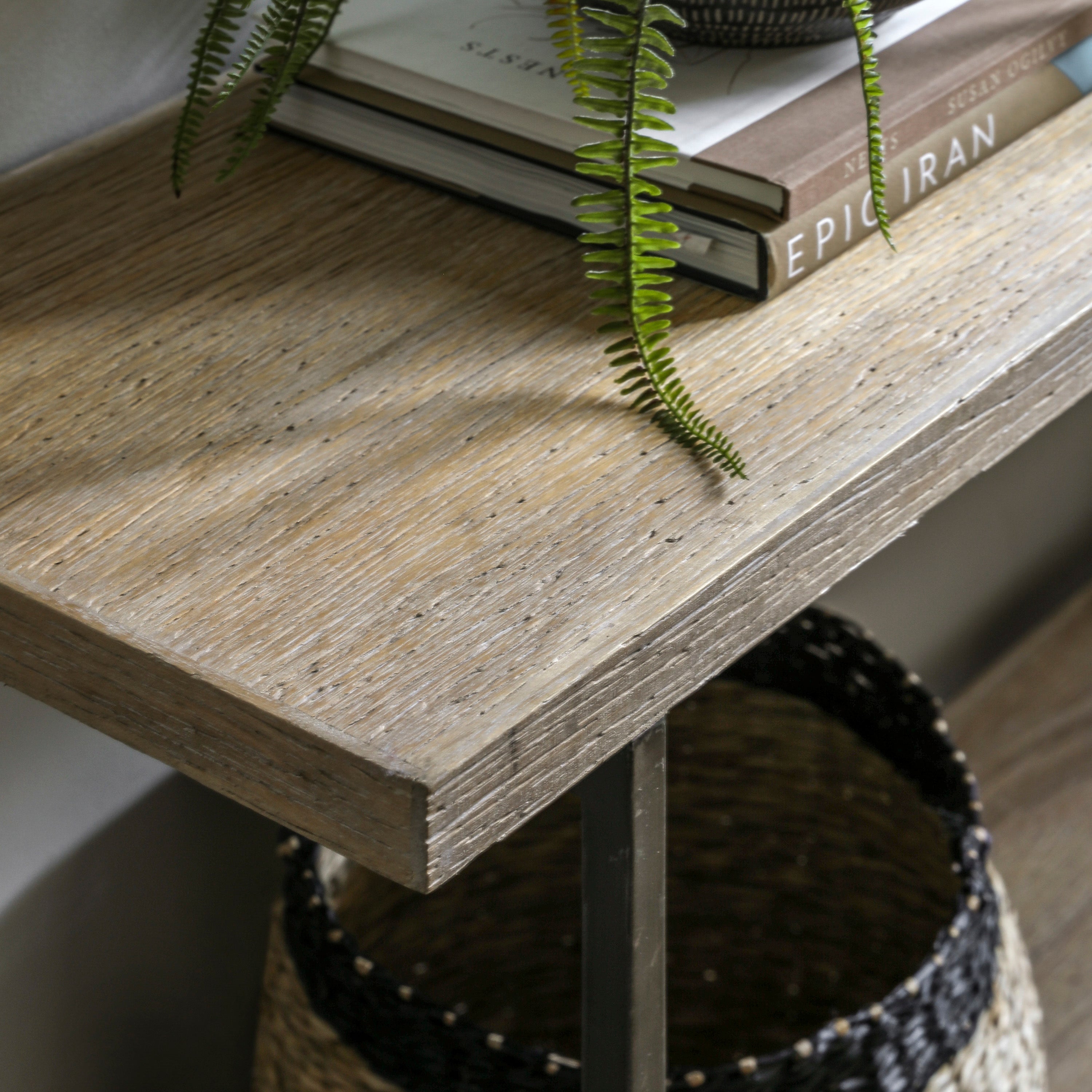 Jins Natural Wood Console Table